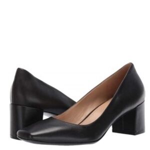 New Naturalizer Karina Black Leather Pump 6.5 WIDE